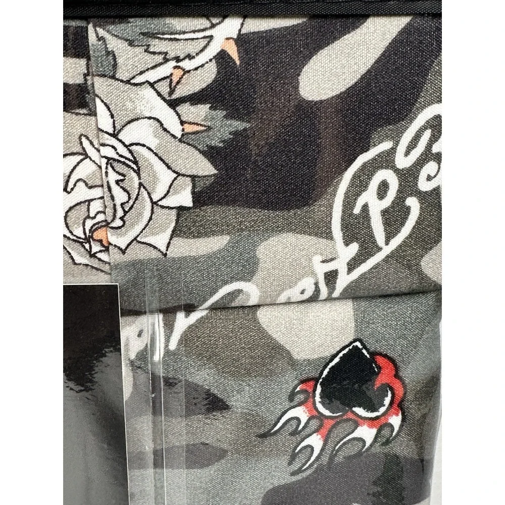 Ed Hardy King Sheet Set‎ 6 Piece Camo Tiger 4 Pillowcases New